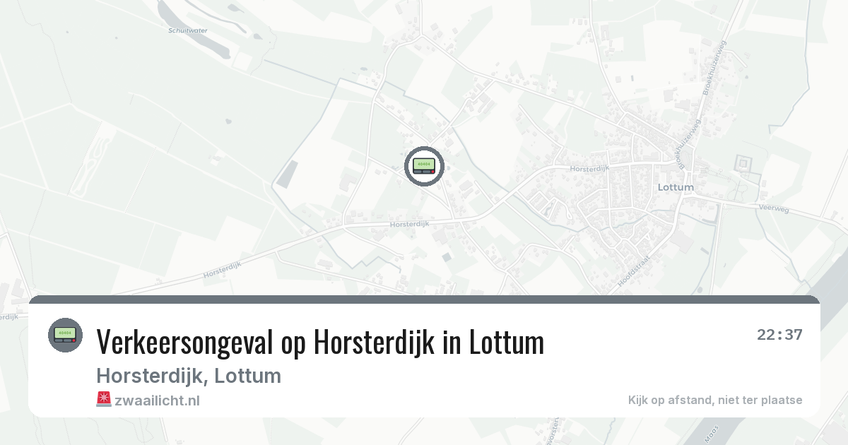 Verkeersongeval op Horsterdijk in Lottum — 4 jul 2026