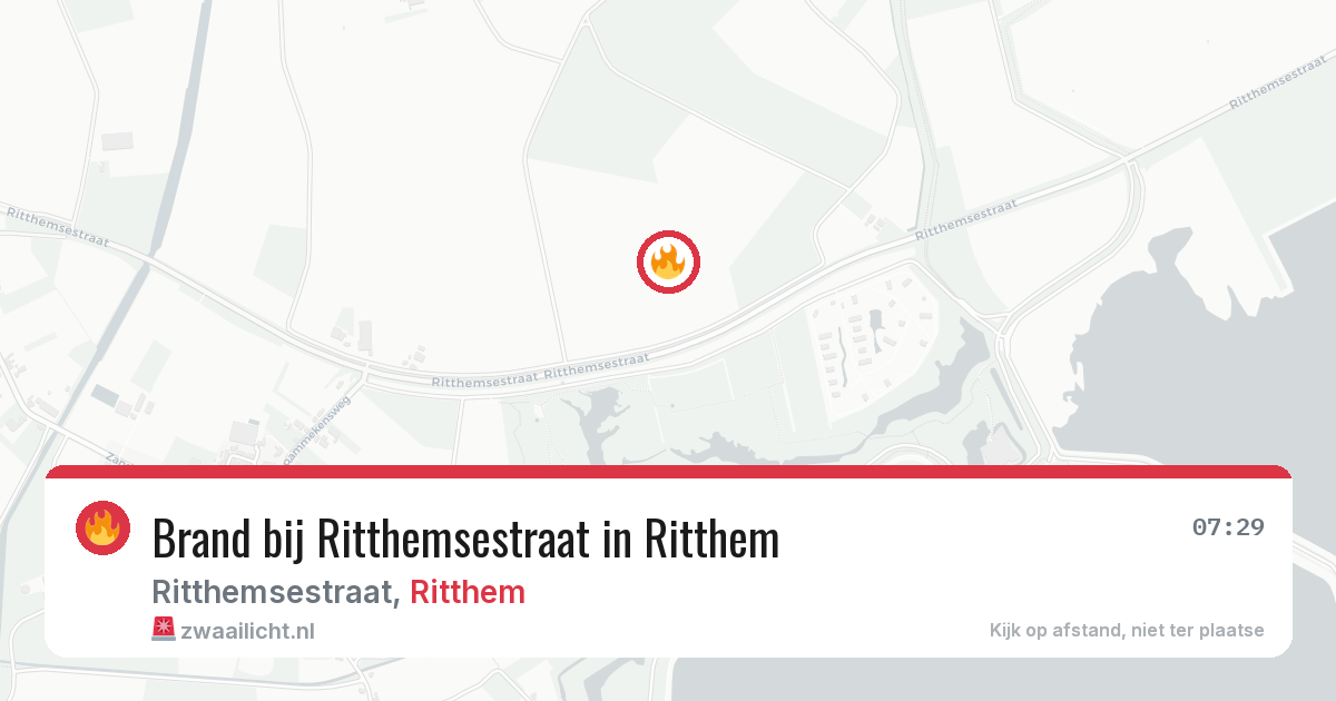 Brand bij Ritthemsestraat in Ritthem — 27 feb 2026
