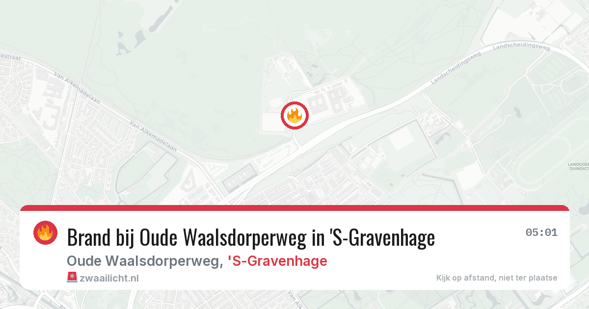 Brand bij Oude Waalsdorperweg in 'S-Gravenhage — 2 jun 2026