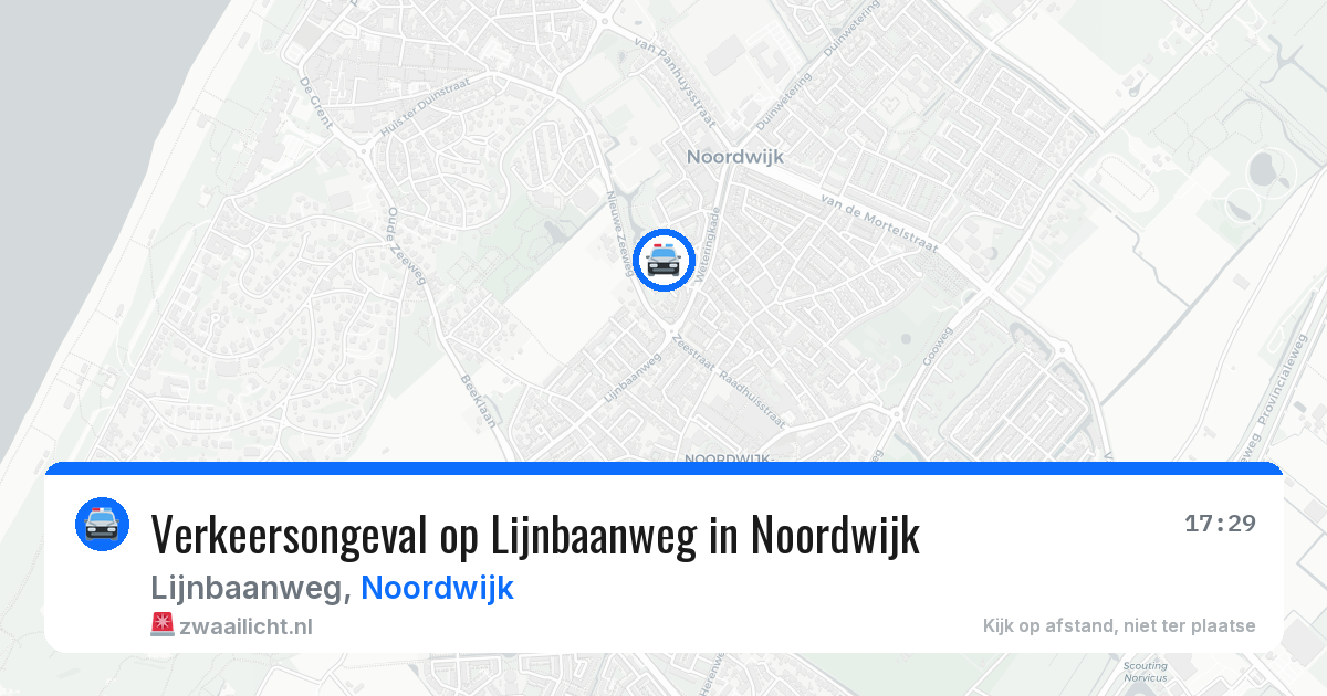 Verkeersongeval op Lijnbaanweg in Noordwijk — 1 apr 2026