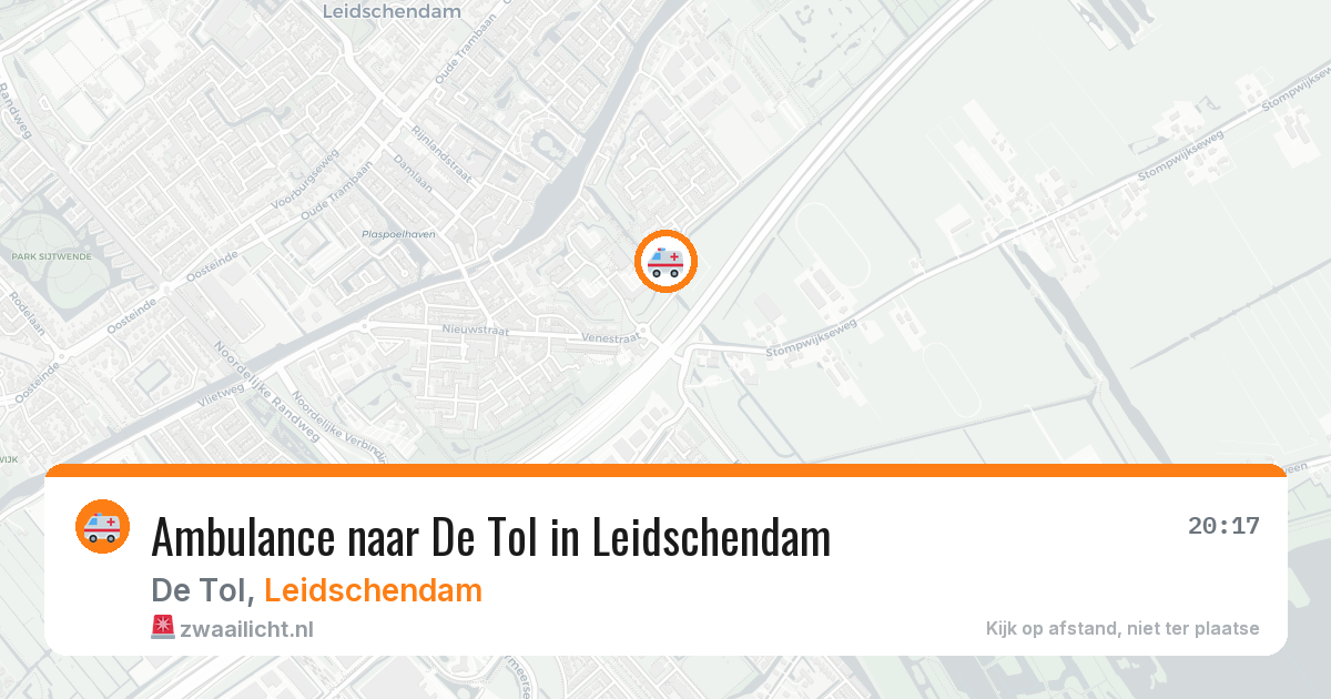 Ambulance naar De Tol in Leidschendam — 17 mrt 2026