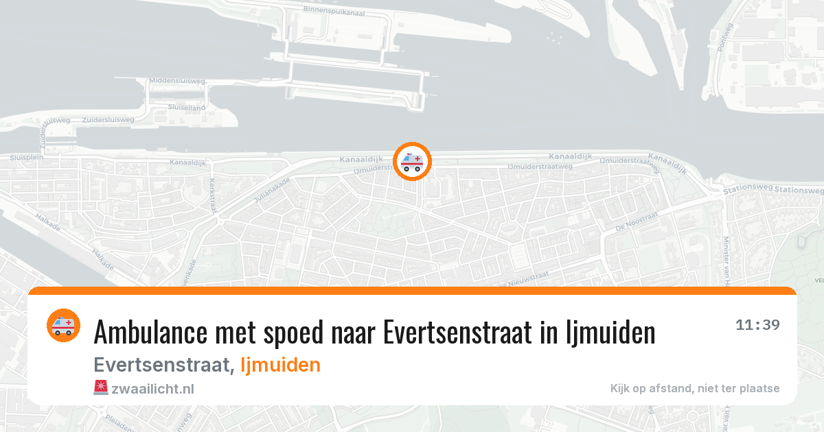 Ambulance met spoed naar Evertsenstraat in Ijmuiden — 19 jan 2026