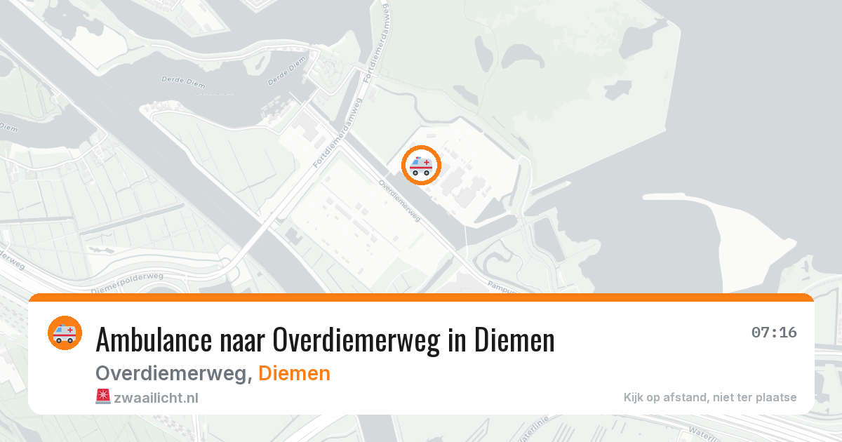 Ambulance naar Overdiemerweg in Diemen — 12 apr 2026