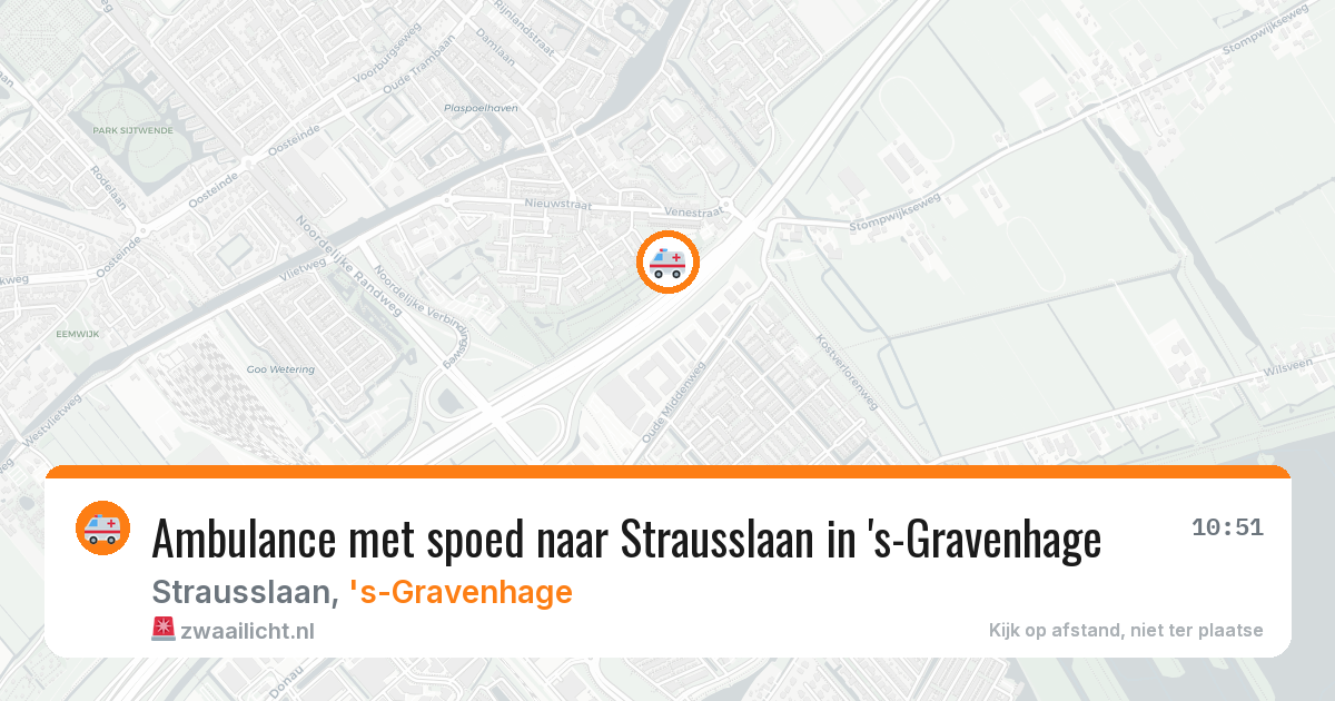 Ambulance met spoed naar Strausslaan in 's-Gravenhage — 20 jan 2026