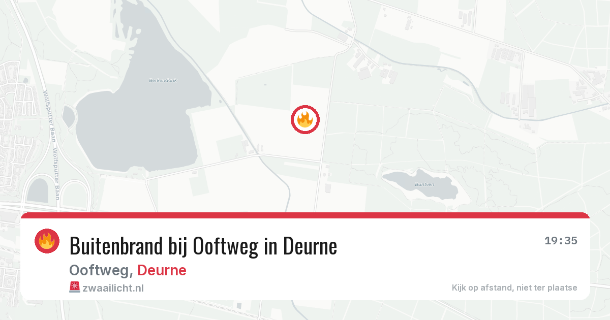 Buitenbrand bij Ooftweg in Deurne — 8 aug 2026