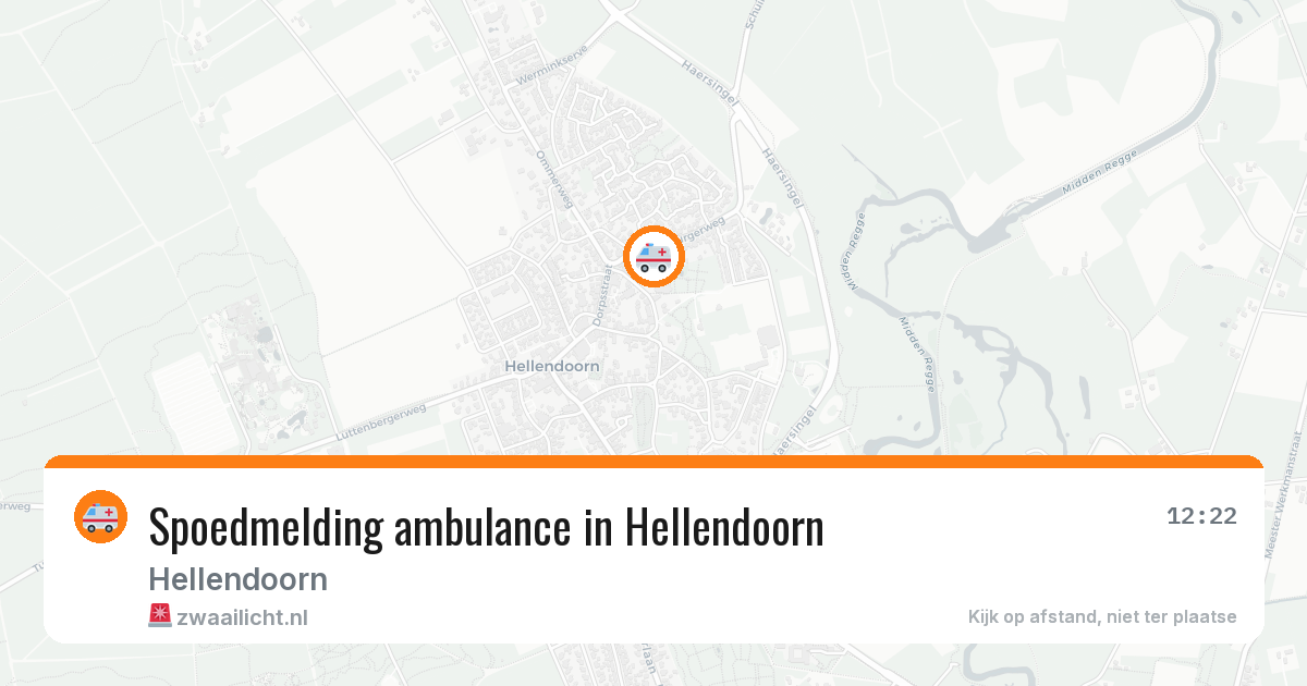 Spoedmelding ambulance in Hellendoorn — 20 jun 2026