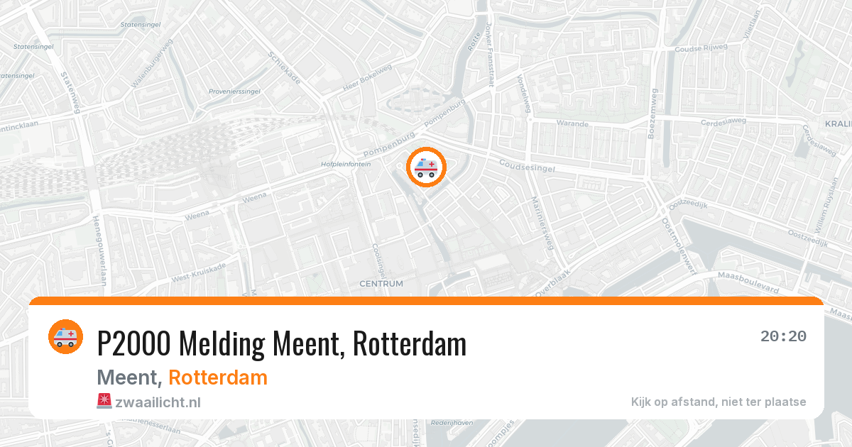 P2000 Melding Meent, Rotterdam — 12 apr 2026