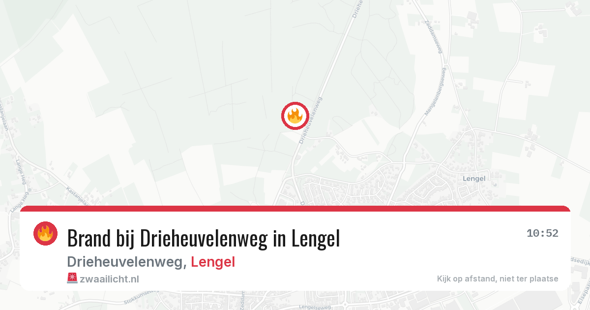 Brand bij Drieheuvelenweg in Lengel — 29 jul 2026