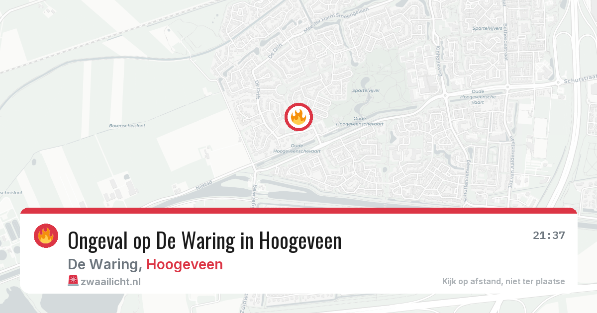 Ongeval op De Waring in Hoogeveen — 2 aug 2026