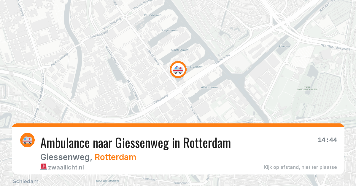 Ambulance naar Giessenweg in Rotterdam — 17 mrt 2026