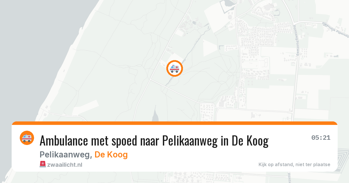Ambulance met spoed naar Pelikaanweg in De Koog — 2 jul 2026