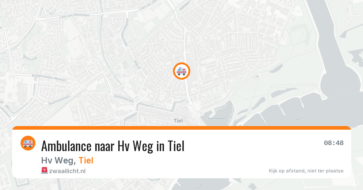 Ambulance naar Hv Weg in Tiel — 16 jun 2026