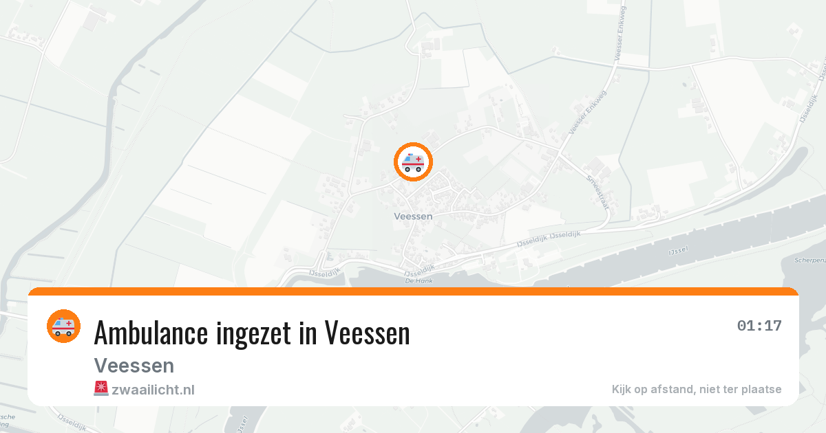 Ambulance ingezet in Veessen — 25 mei 2026