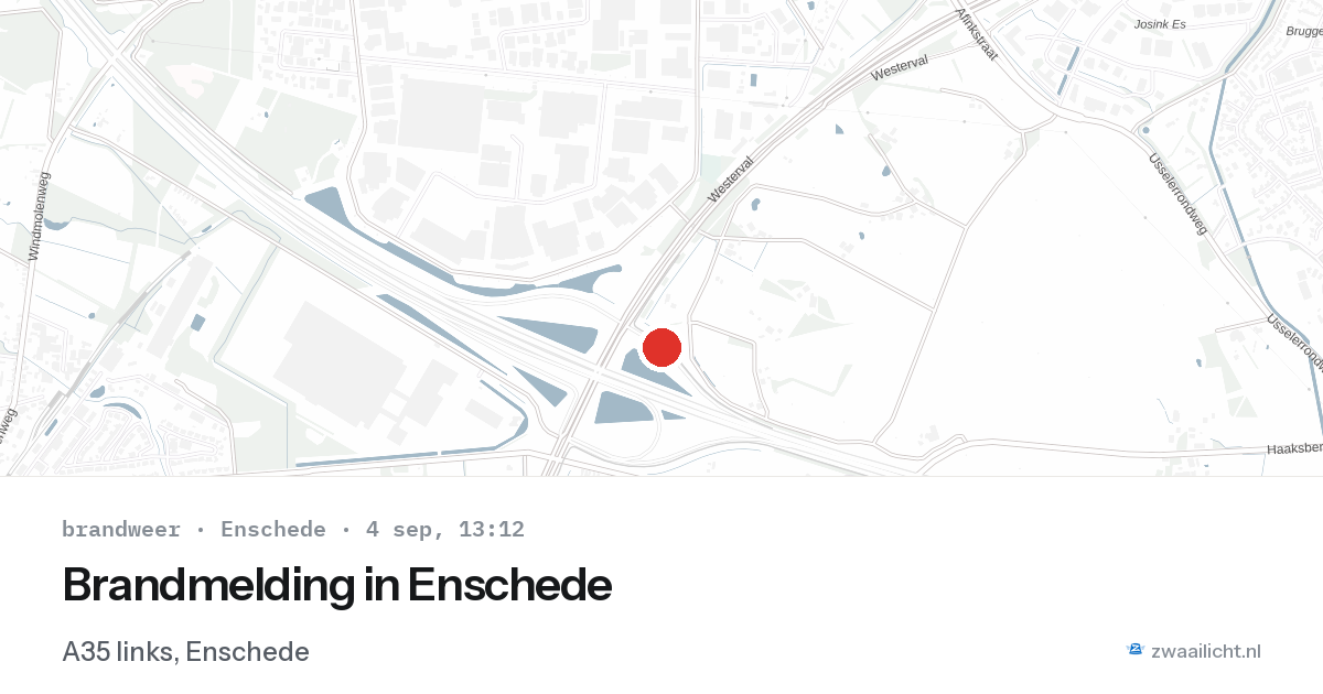 Brandmelding in Enschede — 4 sep 2026