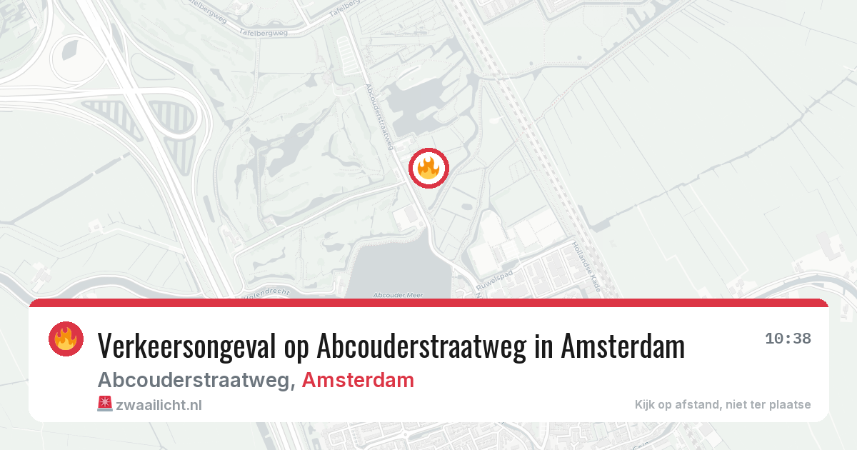 Verkeersongeval op Abcouderstraatweg in Amsterdam — 12 mei 2026