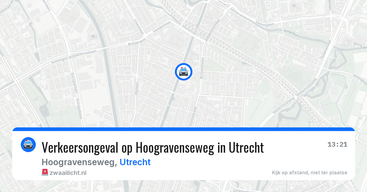 Verkeersongeval op Hoogravenseweg in Utrecht — 30 jun 2026