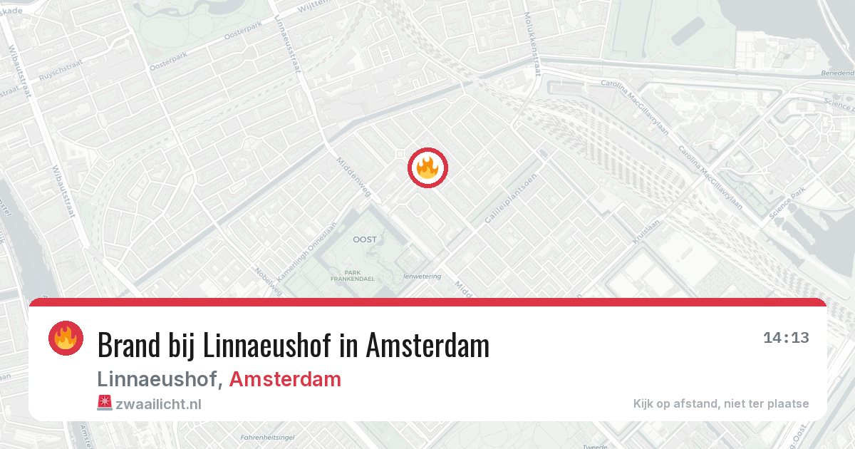Brand bij Linnaeushof in Amsterdam — 6 jul 2026