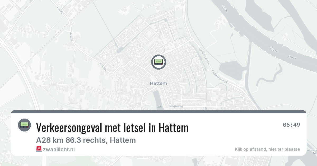 Verkeersongeval met letsel in Hattem — 8 mei 2026