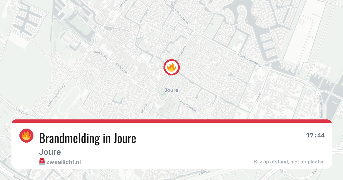 Brandmelding in Joure — 11 jul 2026