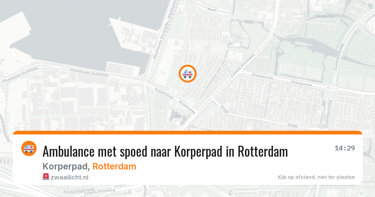 Ambulance met spoed naar Korperpad in Rotterdam — 25 jun 2026