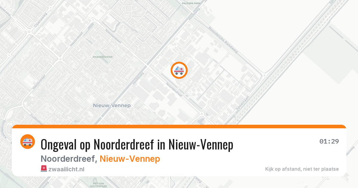 Ongeval op Noorderdreef in Nieuw-Vennep — 7 aug 2026