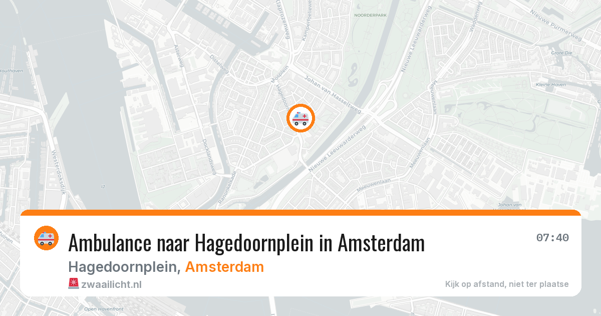 Ambulance naar Hagedoornplein in Amsterdam — 7 apr 2026