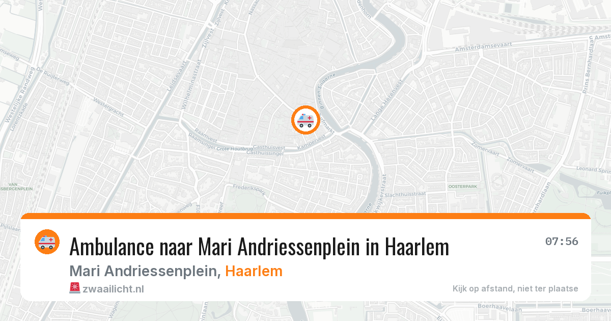 Ambulance naar Mari Andriessenplein in Haarlem — 25 mei 2026