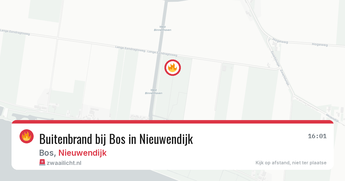 Buitenbrand bij Bos in Nieuwendijk — 30 apr 2026