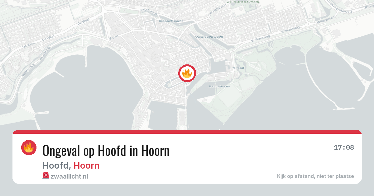 Ongeval op Hoofd in Hoorn — 19 jul 2026