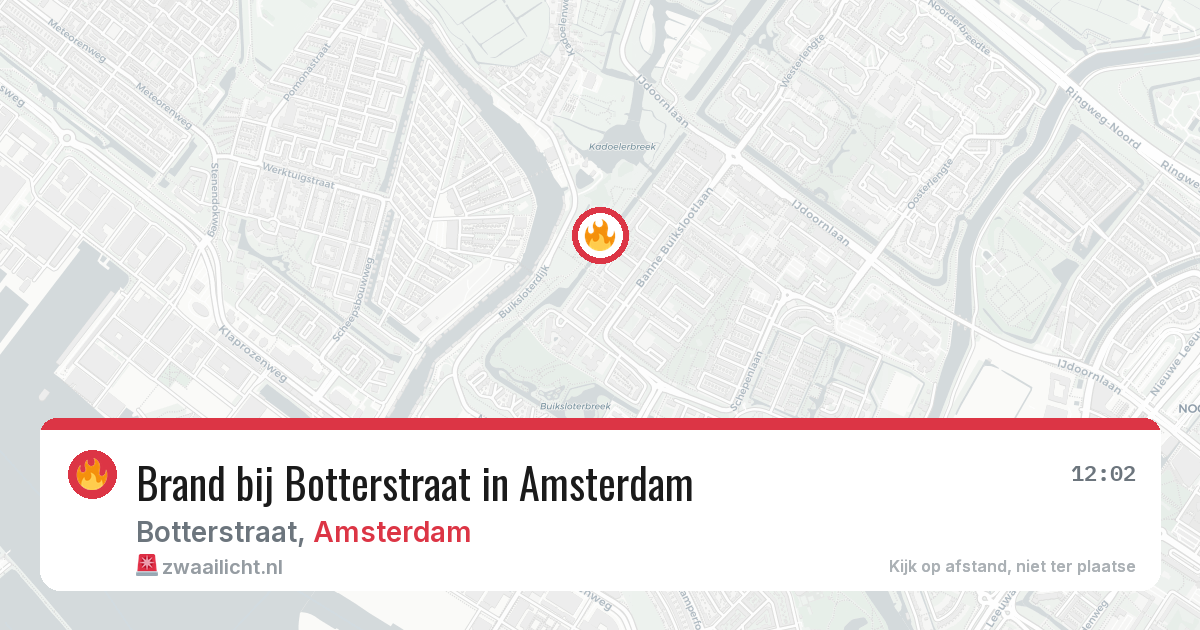 Brand bij Botterstraat in Amsterdam — 2 jul 2026