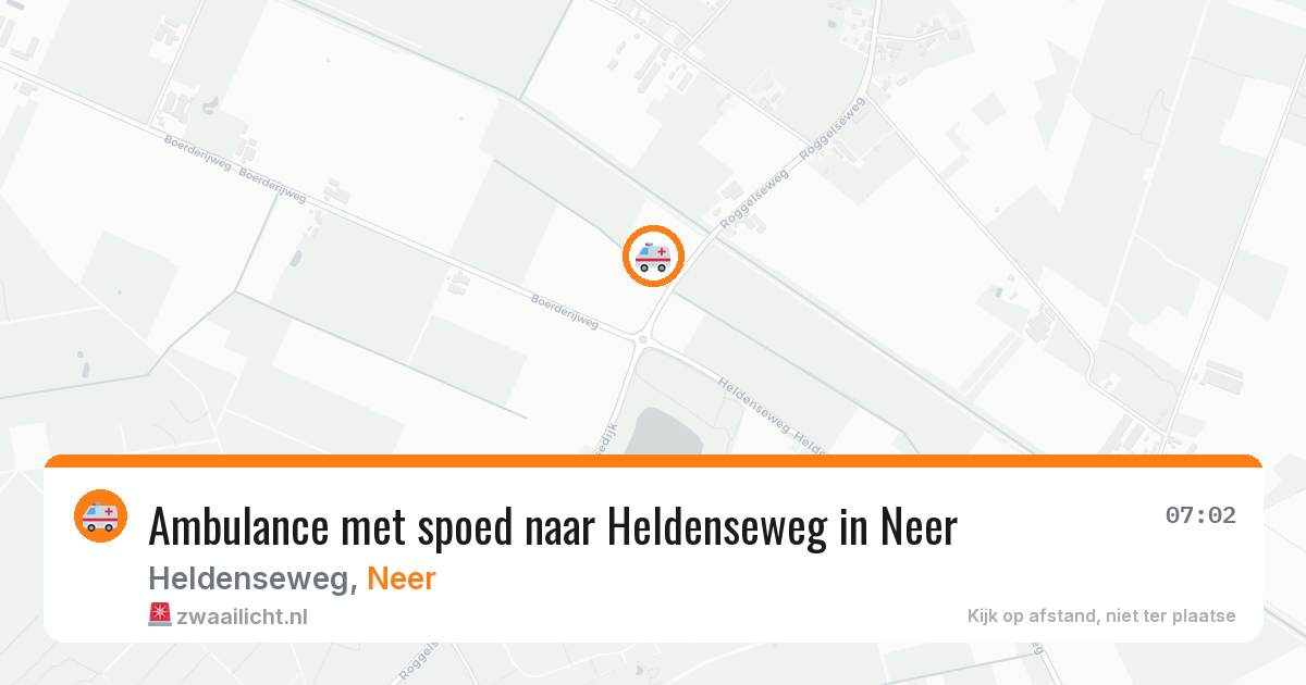 Ambulance met spoed naar Heldenseweg in Neer — 9 jun 2026