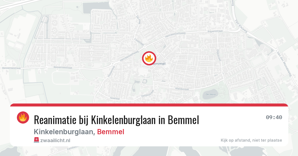Reanimatie bij Kinkelenburglaan in Bemmel — 23 jun 2026