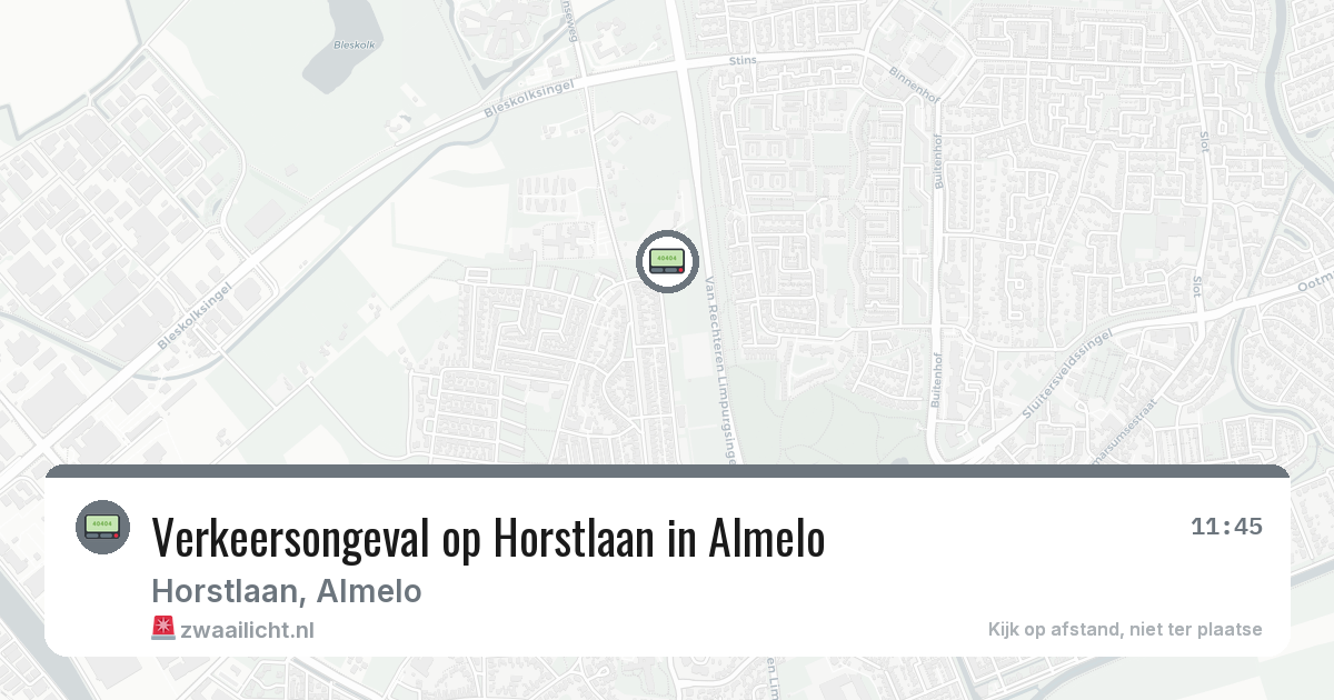 Verkeersongeval op Horstlaan in Almelo — 2 jul 2026