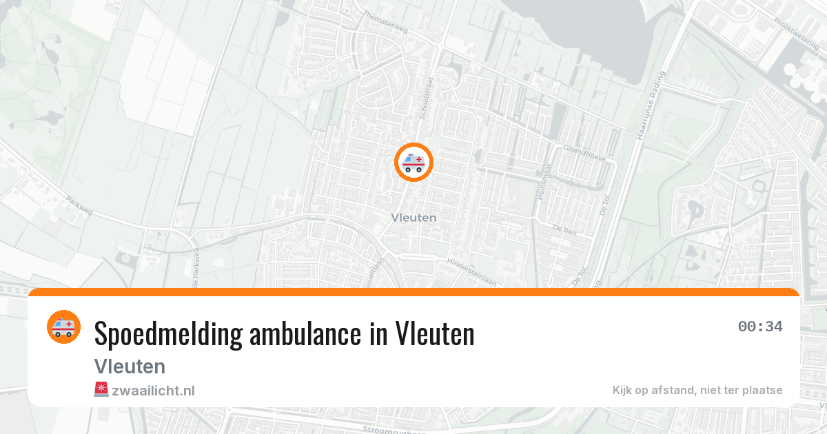 Spoedmelding ambulance in Vleuten — 20 mrt 2026