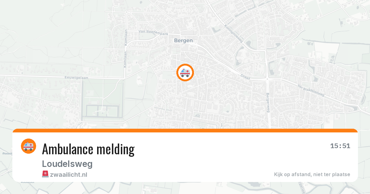 Ambulance melding — 7 mei 2026