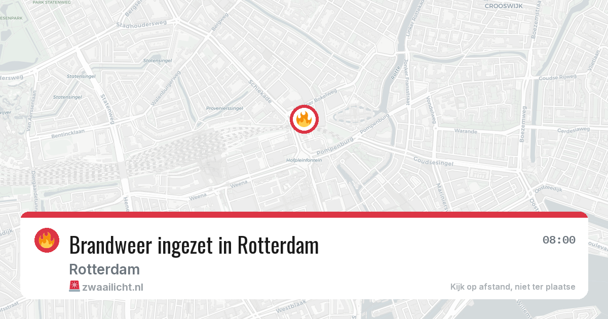 Brandweer ingezet in Rotterdam — 29 jan 2026 | 🚨 Zwaailicht.nl