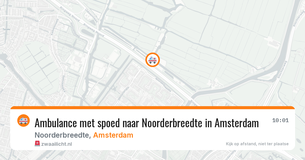 Ambulance met spoed naar Noorderbreedte in Amsterdam — 29 jan 2026
