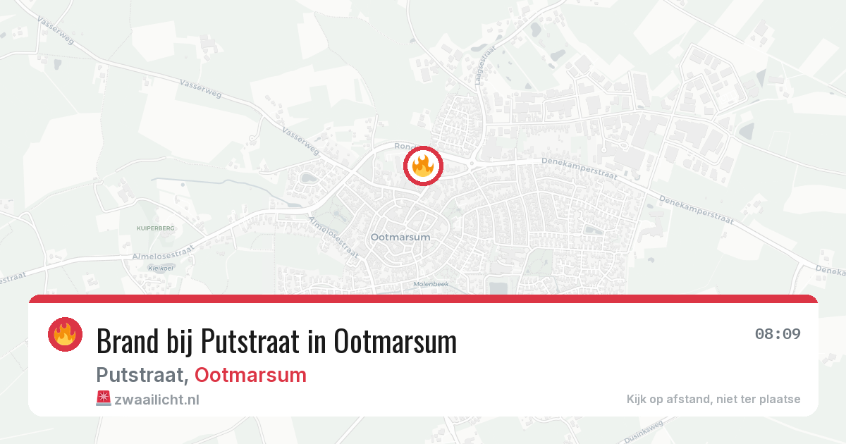 Brand bij Putstraat in Ootmarsum — 23 jul 2026