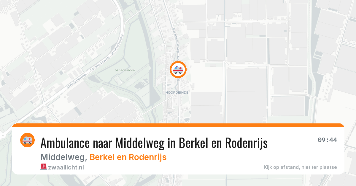 Ambulance naar Middelweg in Berkel en Rodenrijs — 28 jul 2026