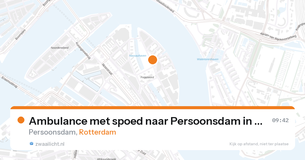 Ambulance met spoed naar Persoonsdam in Rotterdam — 27 aug 2026