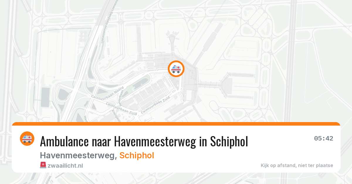 Ambulance naar Havenmeesterweg in Schiphol — 22 jul 2026