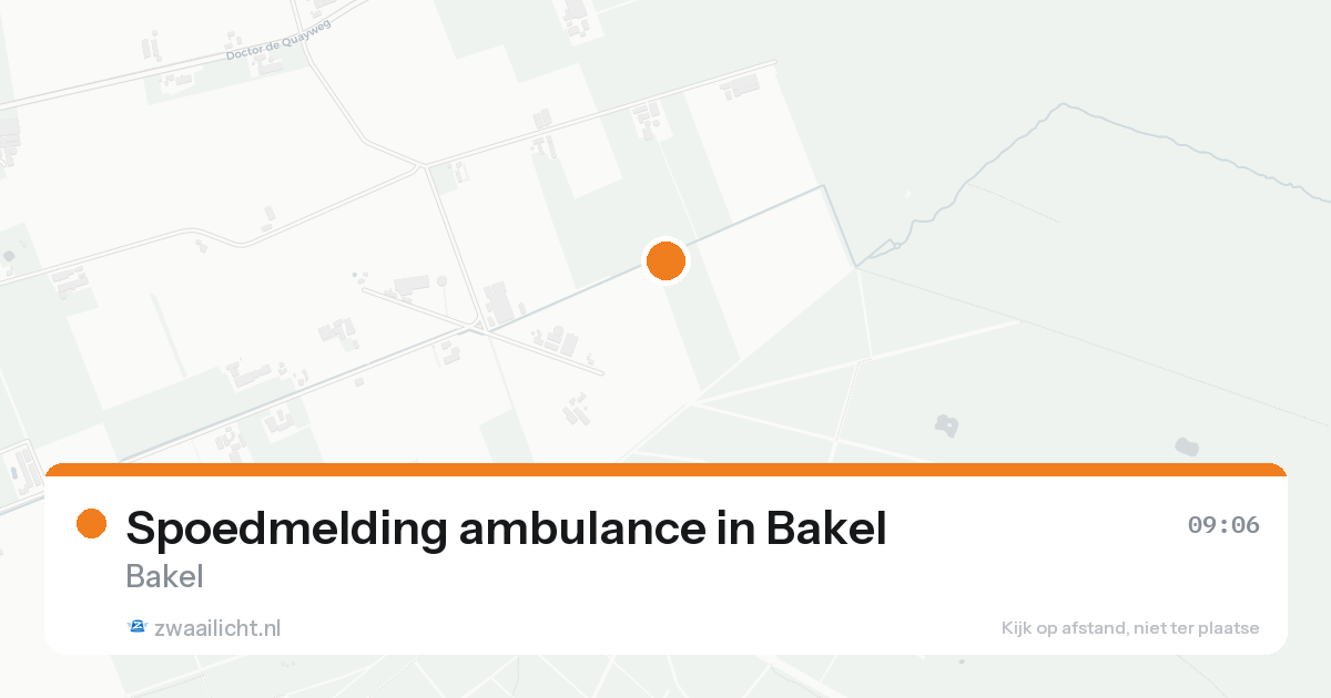 Spoedmelding ambulance in Bakel — 8 feb 2026