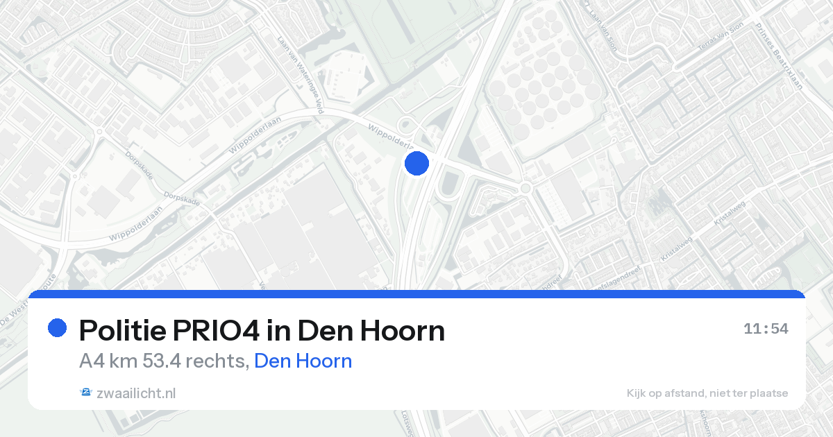Politie PRIO4 in Den Hoorn — 15 aug 2026 | 🚨 Zwaailicht.nl