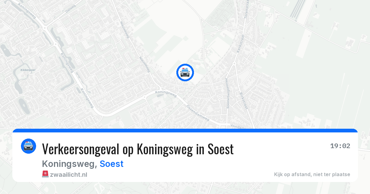 Verkeersongeval op Koningsweg in Soest — 26 jan 2026