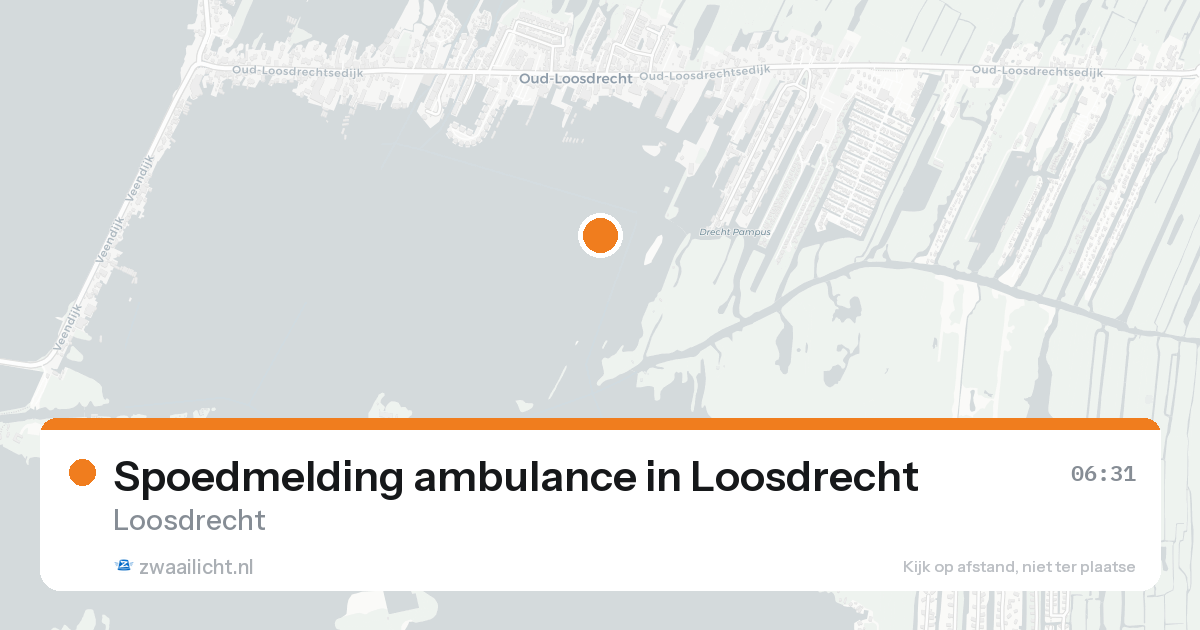 Spoedmelding ambulance in Loosdrecht — 18 aug 2026