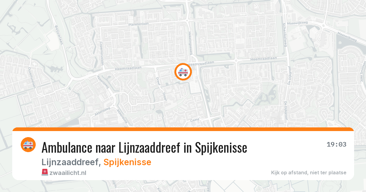 Ambulance naar Lijnzaaddreef in Spijkenisse — 15 mei 2026