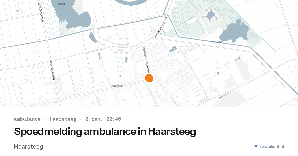 Spoedmelding ambulance in Haarsteeg — 2 feb 2026
