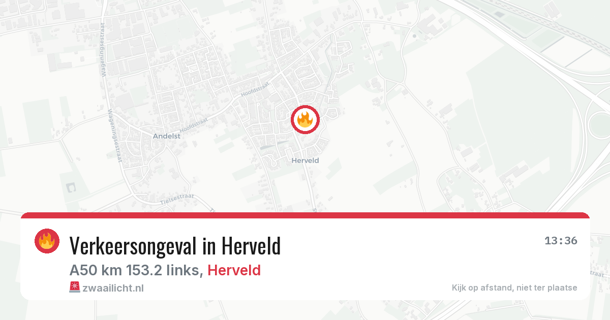 Verkeersongeval in Herveld — 29 mei 2026