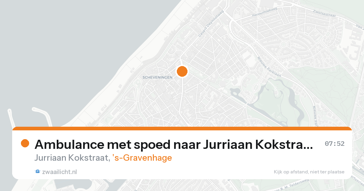 Ambulance met spoed naar Jurriaan Kokstraat in 's-Gravenhage — 21 aug 2026