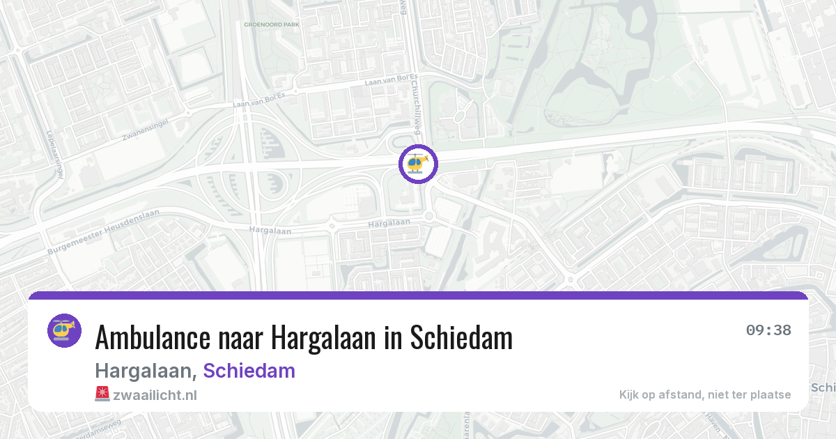 Ambulance naar Hargalaan in Schiedam — 18 jun 2026